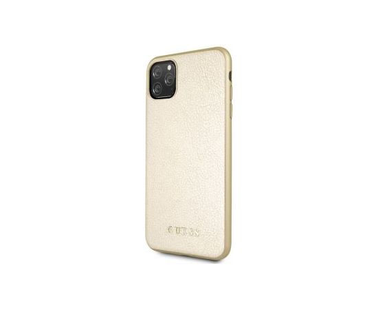 Guess Apple  iPhone 11 Pro Max Iridescent PU Hard Case Gold