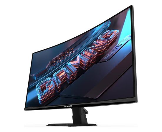 LCD Monitor GIGABYTE GS27QC EK 27" Gaming/Curved Panel VA 2560x1440 16:9 170Hz Matte 1 ms Tilt Colour Black GS27QCEK