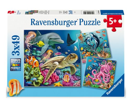 Ravensburger puzzle 3x49 pc Sea Animals