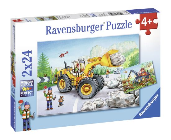 Ravensburger Puzzle 2x24 pc Diggers at Work