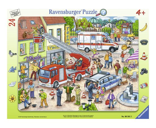 Ravensburger Frame Puzzle 24 pc Animal Ambulance