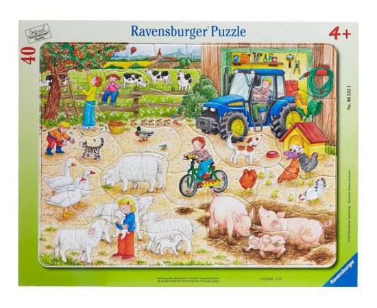 Ravensburger Frame Puzzle 40 pc In a big Farm