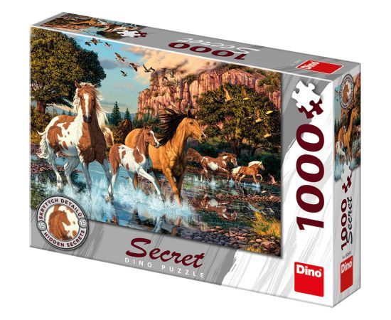 Dino Secret Puzzle 1000 pc Horses