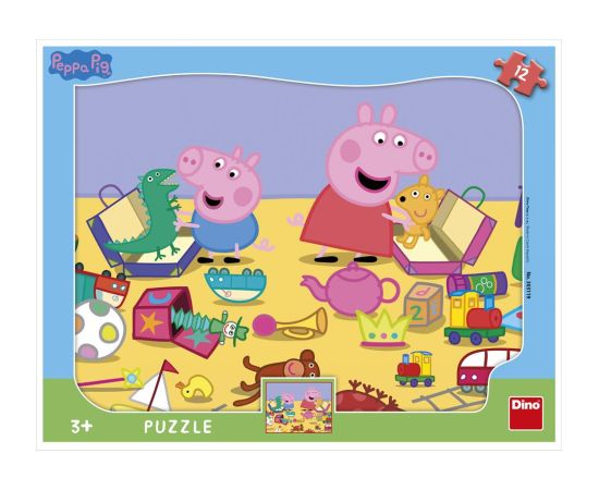 Dino Frame Puzzle 12 pc, Peppa Pig