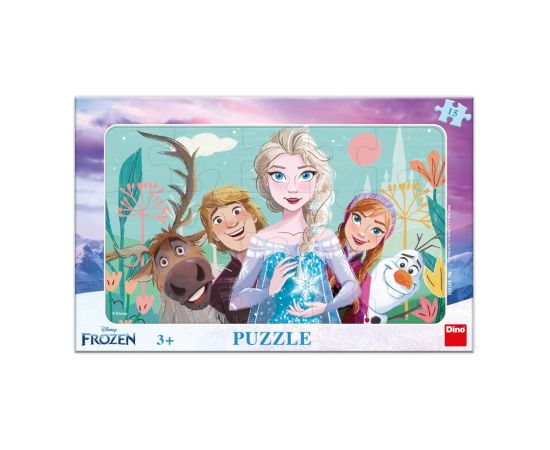 Dino Frame Puzzle 15 pc small Frozen