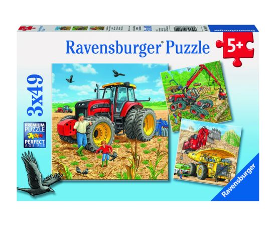 Ravensburger Puzzle 3x49 pc Giant Machines