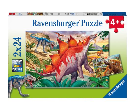 Ravensburger Puzzle 2x24 pc Dinosaurs