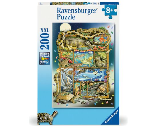 Ravensburger puzzle 200 pc Reptiles on a Picture Frame