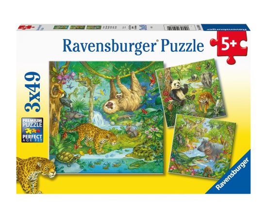 Ravensburger Puzzle 3x49 pc Jungle Fun