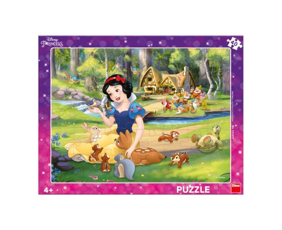 Dino Frame Puzzle 40 pc Snow White and Animals