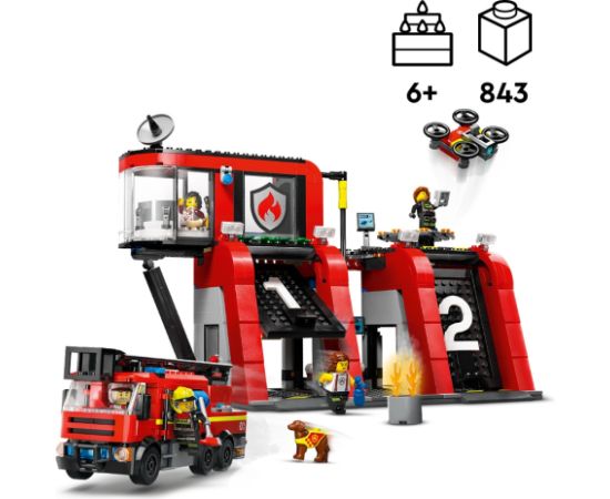 LEGO City Fire Station with Fire Engine