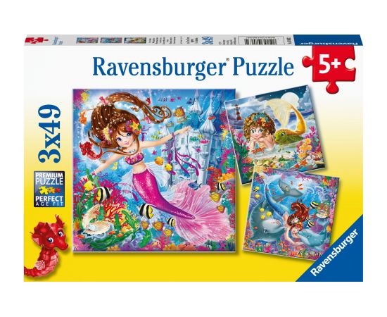 Ravensburger Puzzle 3x49 pc Enchanting Mermaids