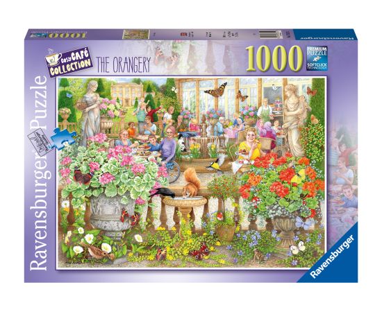 Ravensburger high-quality puzzle Cafe in the middle of nature, 1000 pieces