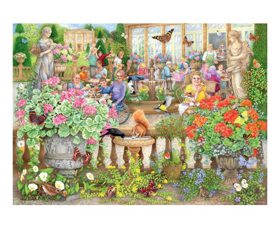 Ravensburger high-quality puzzle Cafe in the middle of nature, 1000 pieces