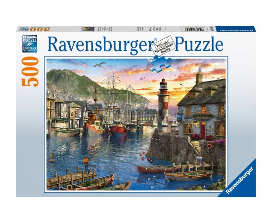 Ravensburger Puzzle 500 pc Sunrise in the Harbor