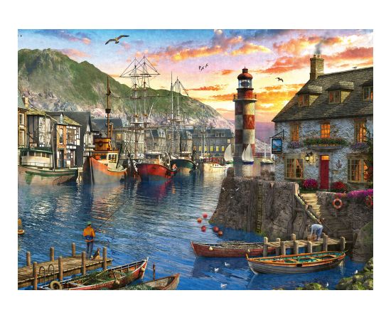 Ravensburger Puzzle 500 pc Sunrise in the Harbor