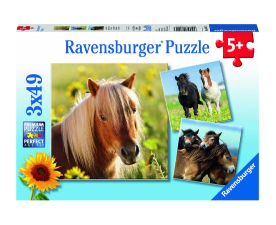 Ravensburger Puzzle 3x49 pc Loving Horses