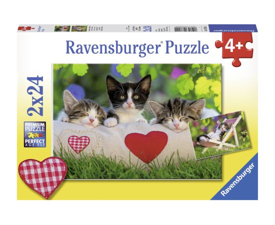 Ravensburger Puzzle 2x24 pc Cats