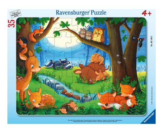 Ravensburger Frame Puzzle 35 pc Sleeping Animals