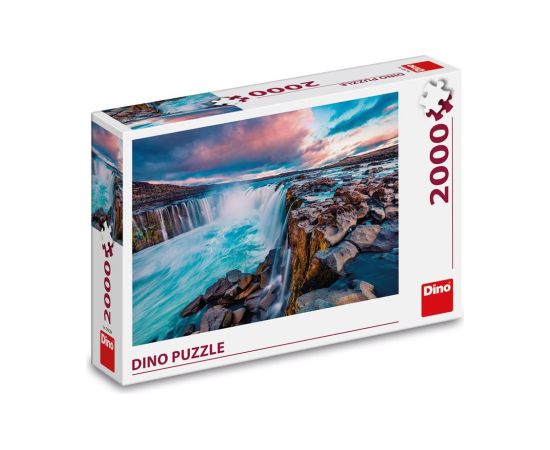 Dino Puzzle 2000 pc Waterfall of Selfoss