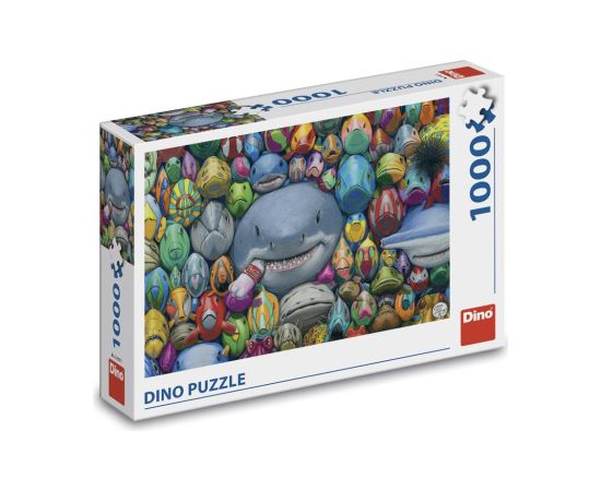 Dino Puzzle 1000 pc Colorful Fishes