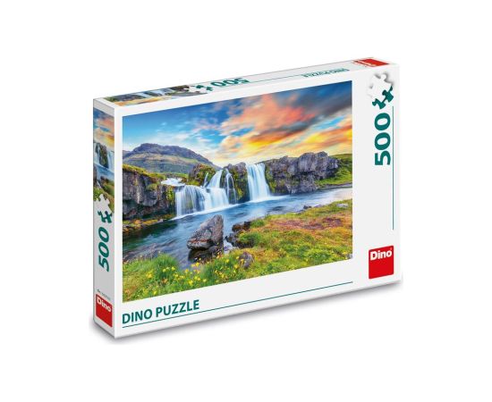 Dino Puzzle 500 pc Icelandic Waterfalls