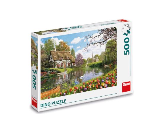 Dino Puzzle 500 pc Cottage by the Water