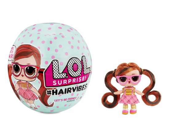 Lelle bumbā L.O.L Surprise Hairvibes Tots Series A dažādas 8 cm 564751