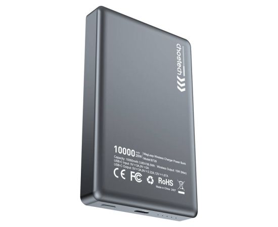 Choetech powerbank B739 10000mAh 20W PD thin (black)