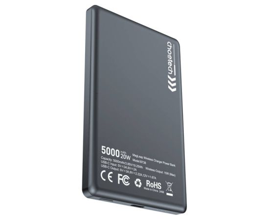 Choetech powerbank B738 5000mAh 20W PD thin (black)