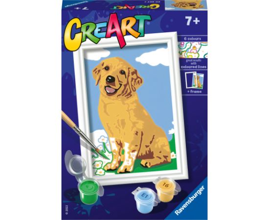 Ravensburger Paint by Numbers Friendly Retriever