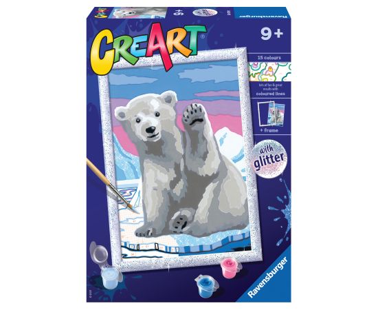 Ravensburger Paint by Numbers Polarbear Greeting