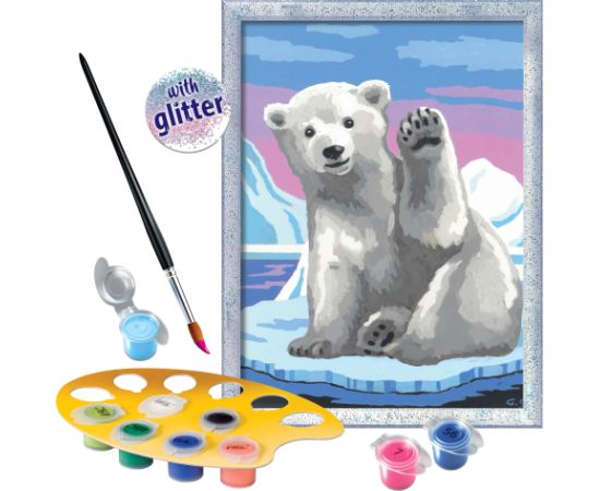 Ravensburger Paint by Numbers Polarbear Greeting