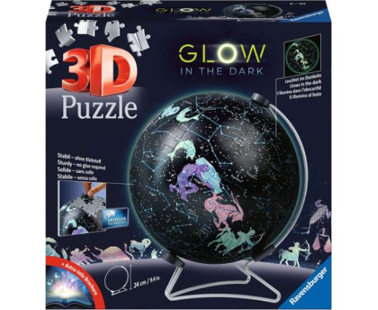 Ravensburger 3D Puzzle Ball Glow in the Dark 180 pc Astrology