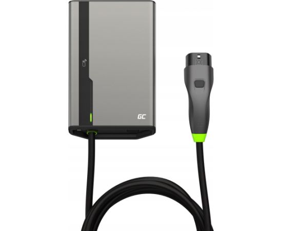 ŁADOWARKA EV Wallbox Green Cell HabuDen EVGC021B2250 22kW TYPE 2 5M GC App NFC BT Wi-Fi