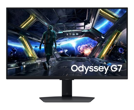 Samsung Odyssey G7 S27DG702EU - G70D Series - LED-Monitor - Smart - Gaming - 68.6 cm (27") - 3840 x 2160 4K UHD (2160p) @ 144 Hz - Fast IPS - 350 cd/m2 - 1000:1 - DisplayHDR 400 - 1 ms - 2xHDMI, DisplayPort - Lautsprecher - Schwarz