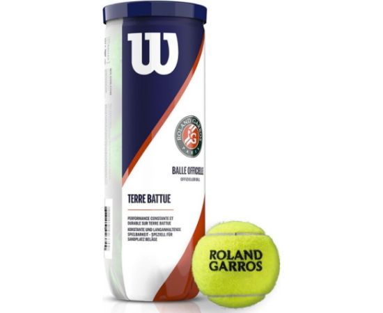 Wilson Roland Garos Clay Court 3 Tennis Ball WRT125000 (żółty)