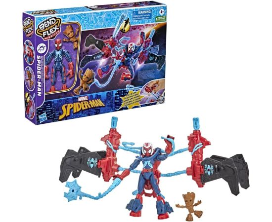 Zirnekļcilvēka Hasbro Marvel Bend un Flex Missions kosmosa misijas darbības figūra, 15 cm