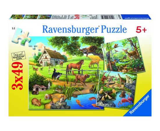 Ravensburger Puzzle 3x49 pc Animals