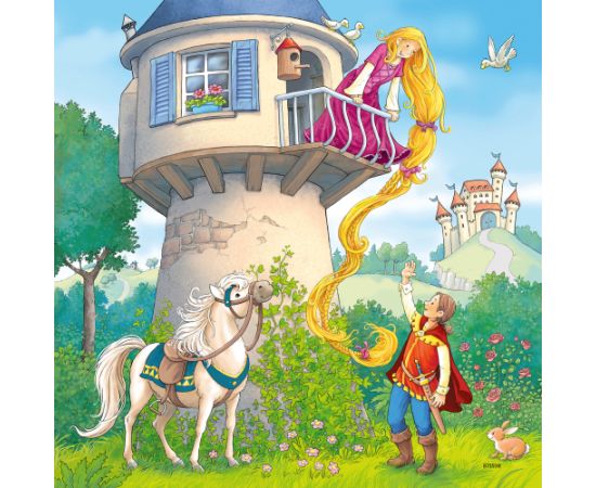 Ravensburger Puzzle 3x49 pc Rapunzel, Little Red Riding Hood & the Frog King