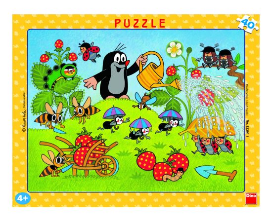 Dino Frame Puzzle 40 pc, The Little Mole