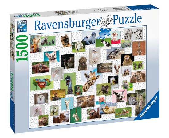 Ravensburger Puzzle 1500 pc Funny Animals Collage