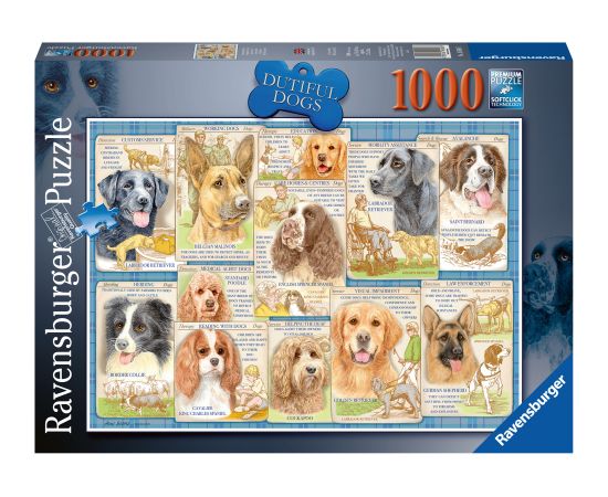 Ravensburger Puzzle 1000 pc Obedient Dogs