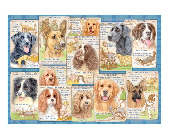 Ravensburger Puzzle 1000 pc Obedient Dogs