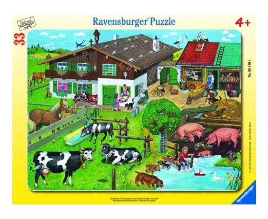 Ravensburger Frame Puzzle 33 pc Animals and their Families