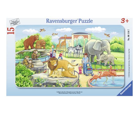 Ravensburger Frame Puzzle 15 pc Trip to the Zoo