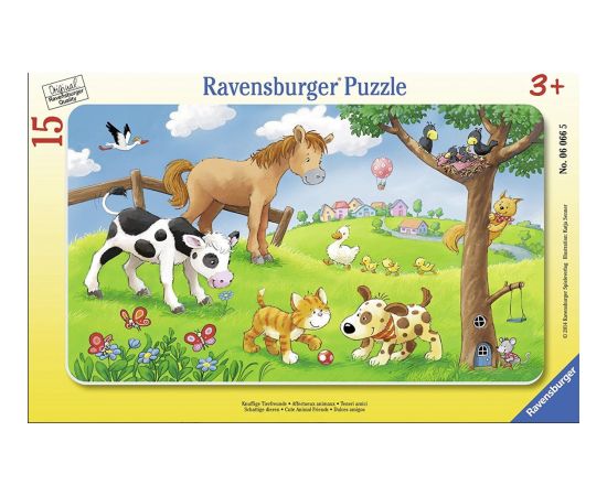 Ravensburger Frame Puzzle 15 pc Cute Animals