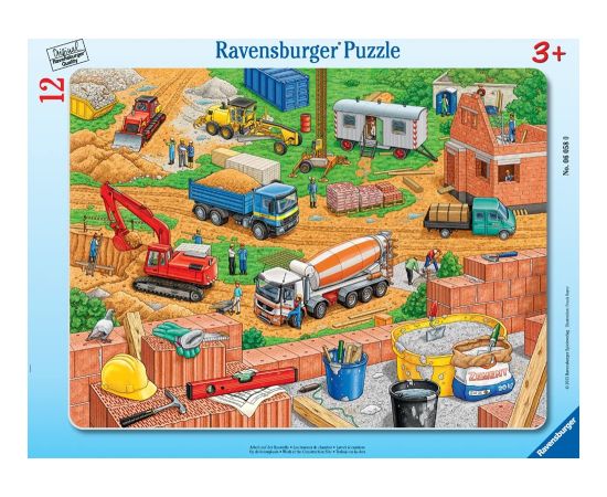 Ravensburger Frame Puzzle 12 pc Work On The Construction Site