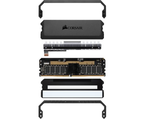 Corsair DDR4 32 GB 3200-CL16 - Dual-Kit - Dominator Platinum RGB Black