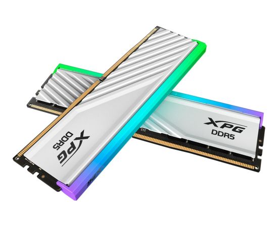 ADATA DDR5 - 48GB - 6000 - CL - 30 (2x 24 GB) dual kit, RAM (white, AX5U6000C3024G-DTLABRWH, Lancer Blade RGB, INTEL XMP, AMD EXPO)